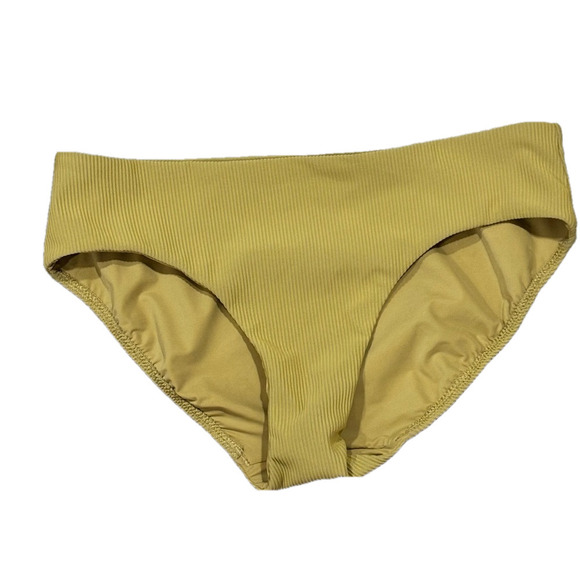 Lululemon Clear waters mid Rise bikini bathing suit bottom embroidered gold - Picture 3 of 9